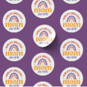 Retro World's grootste moeder ooit Schattigee koel Ronde Sticker