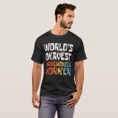 Retro World's Okayest Warehouse Worker T-shirt (Voorkant volledig)