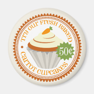 Retro Wortel Cake Magneet