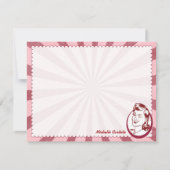 Retro Wow Gal - Aanpasbare platte kaarten Notitiekaartje (Voorkant)