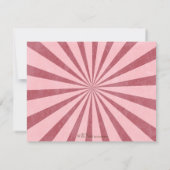 Retro Wow Gal - Aanpasbare platte kaarten Notitiekaartje (Achterkant)