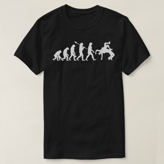 Retro Wrestling Evolution Funny Wrestling T-shirt (Design voorkant)