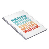 Retro Wrestling Gift Notitieboek (Rechterzijde)