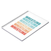 Retro Wrestling Gift Notitieboek (Linkerzijde)