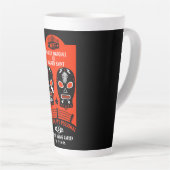 Retro Wrestling Poster Latte Mok (Rechterhoek)