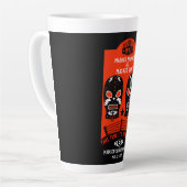 Retro Wrestling Poster Latte Mok (Linkerhoek)