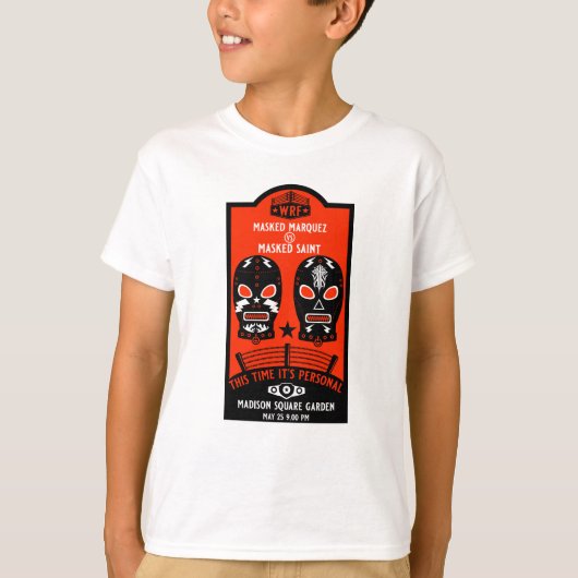 Retro  Wrestling Poster T-shirt (Voorkant)