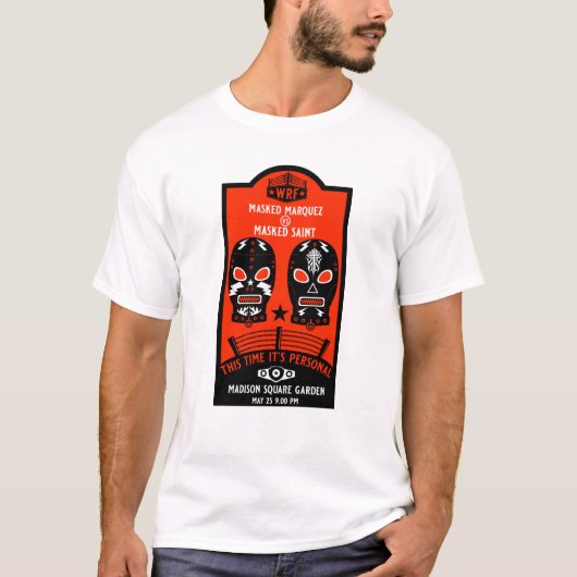 Retro  Wrestling Poster T-shirt (Voorkant)