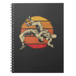 Retro Wrestling Sport Fighter Wrestlers Notitieboek
