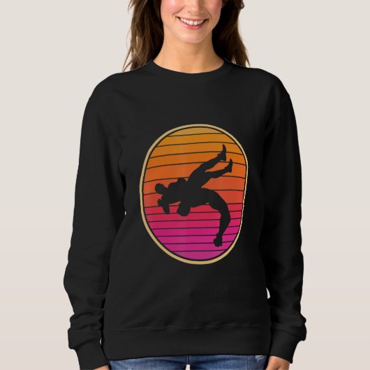 Retro Wrestling Wrestler Trui (Voorkant)