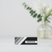 retro WRITER Mini Visitekaartje (Staand voorkant)