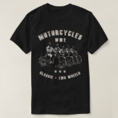 Retro WWII Classic Motorcycle WW2  T-shirt (Design voorkant)
