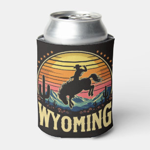 Retro Wyoming Cowboy Blikjeskoeler