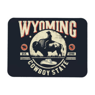 Retro Wyoming Magneet