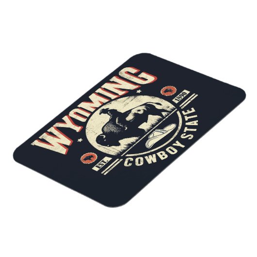 Retro Wyoming Magneet (Linkerzijde)