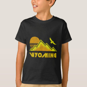 Retro Wyoming Versleten Wandelt-shirt  T-shirt