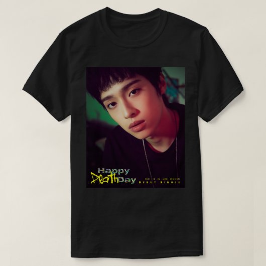 Retro Xdinary Heroes Gaon Happy Death Day T-shirt (Design voorkant)