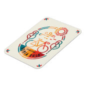 Retro Xenia Ohio Fietsroute Magneet (Linkerzijde)