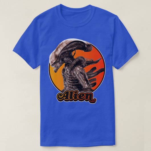 Retro xenomorf tribuut t-shirt (Design voorkant)