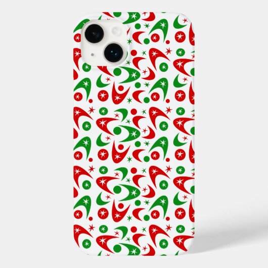 Retro Xmas Boomerangs Case-Mate iPhone Case (Achterkant)