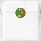 Retro Xmas Boomerangs Ronde Sticker (Tas)