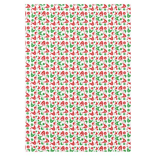 Retro Xmas Boomerangs Tafelkleed (Voorkant)