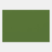 Retro Xmas Midcentury Moderne Sterren Oker Olijf Inpakpapier Vel (Voorkant 2)