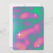 Retro y2k afstudeerfeest kaart (Achterkant)