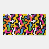 Retro y2k Esthetisch Kleurrijk Abstract Patroon Bureaumat (Voorkant)