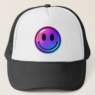 Retro Y2K esthetische glimlach gezicht trucker hoe Pet