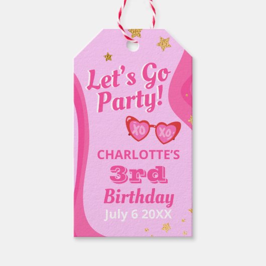 Retro Y2K Malibu Doll Cadeaulabel (Voorkant)