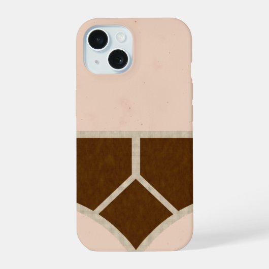 Retro Y Front Broek iPhone 15 Case (Achterkant)