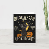 Retro Y Halloween Costume Black Cat M Athecary  Kaart (Voorkant)