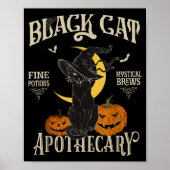 Retro Y Halloween Costume Black Cat M Athecary Poster (Voorkant)