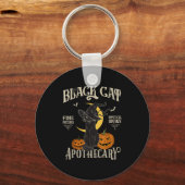 Retro Y Halloween Costume Black Cat M Athecary Sleutelhanger (Voorkant)