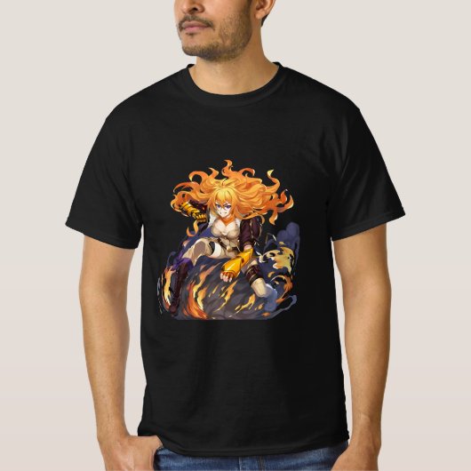 Retro Yang Xiao Long RWBY T-shirt (Voorkant)