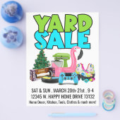 Retro Yard Sale Flyer (Enkel)