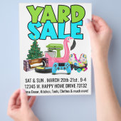 Retro Yard Sale Flyer (Hand)