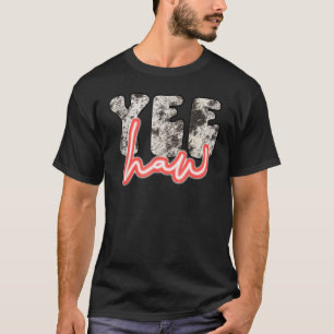 Retro Yee Haw Howdy Rodeo Western land Zuid T-shirt