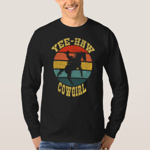 Retro Yee Haw Howdy Western Land Zuid-Cowgi T-shirt