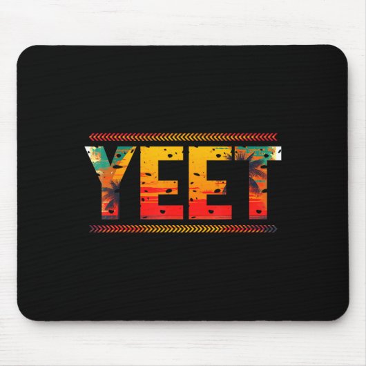 Retro Yeet Funny Saying Quote Slang Men Women Suit Muismat (Voorkant)