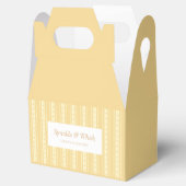 Retro Yellow And Orange Heart Stripes Bakery Bedankdoosjes (Geopend)