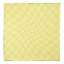 Retro Yellow Checkered Checkered Dorm Room