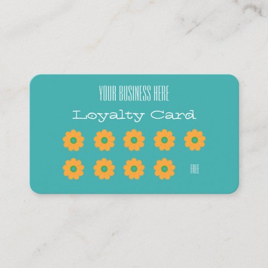 Retro Yellow Daisy Loyalty (Voorkant)