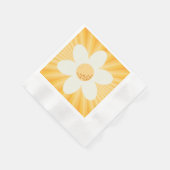 Retro Yellow Daisy Party servetten | Groovy Boho F (Hoek)