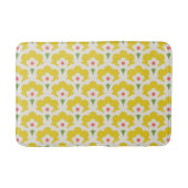 Retro Yellow Flower Garden Pattern Badmat (Voorkant)
