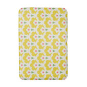 Retro Yellow Flower Garden Pattern Badmat (Voorkant Verticaal)