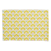 Retro Yellow Flower Garden Pattern Kussensloop (Voorkant)