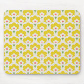 Retro Yellow Flower Garden Pattern Muismat (Voorkant)