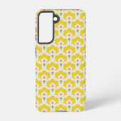 Retro Yellow Flower Garden Pattern Samsung Galaxy Hoesje (Achterkant)
